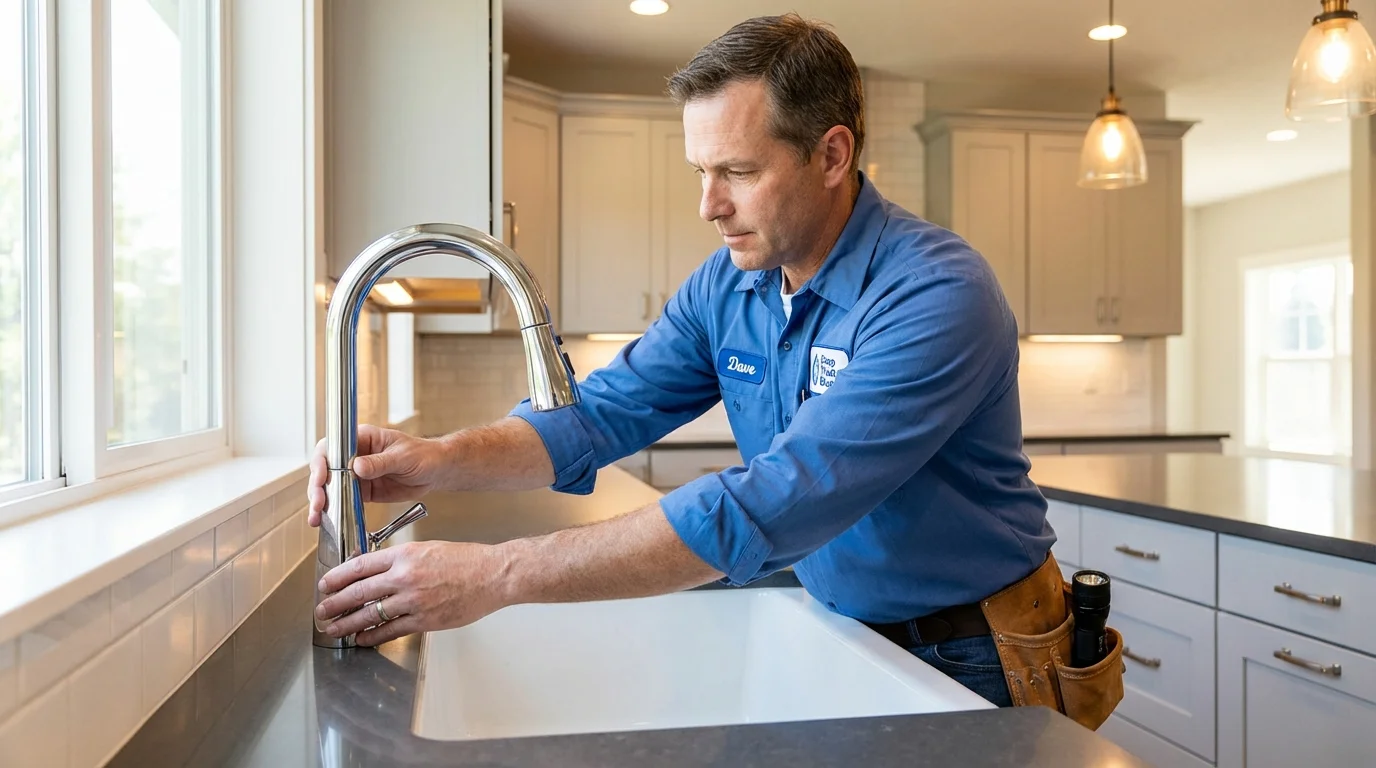 Kitchen faucet installation by Johns Plumbing LLC in Borger